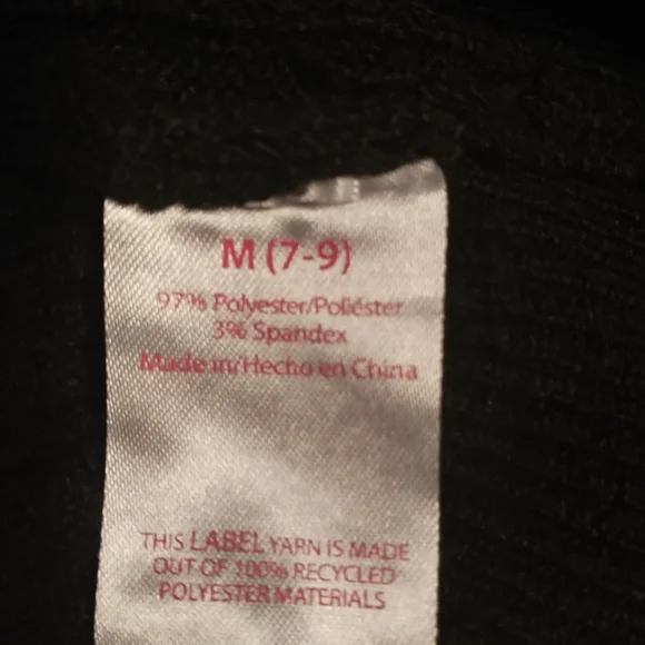 No Boundaries Black Ribbed Knit Pullover Hoodie - Picture 7 of 11